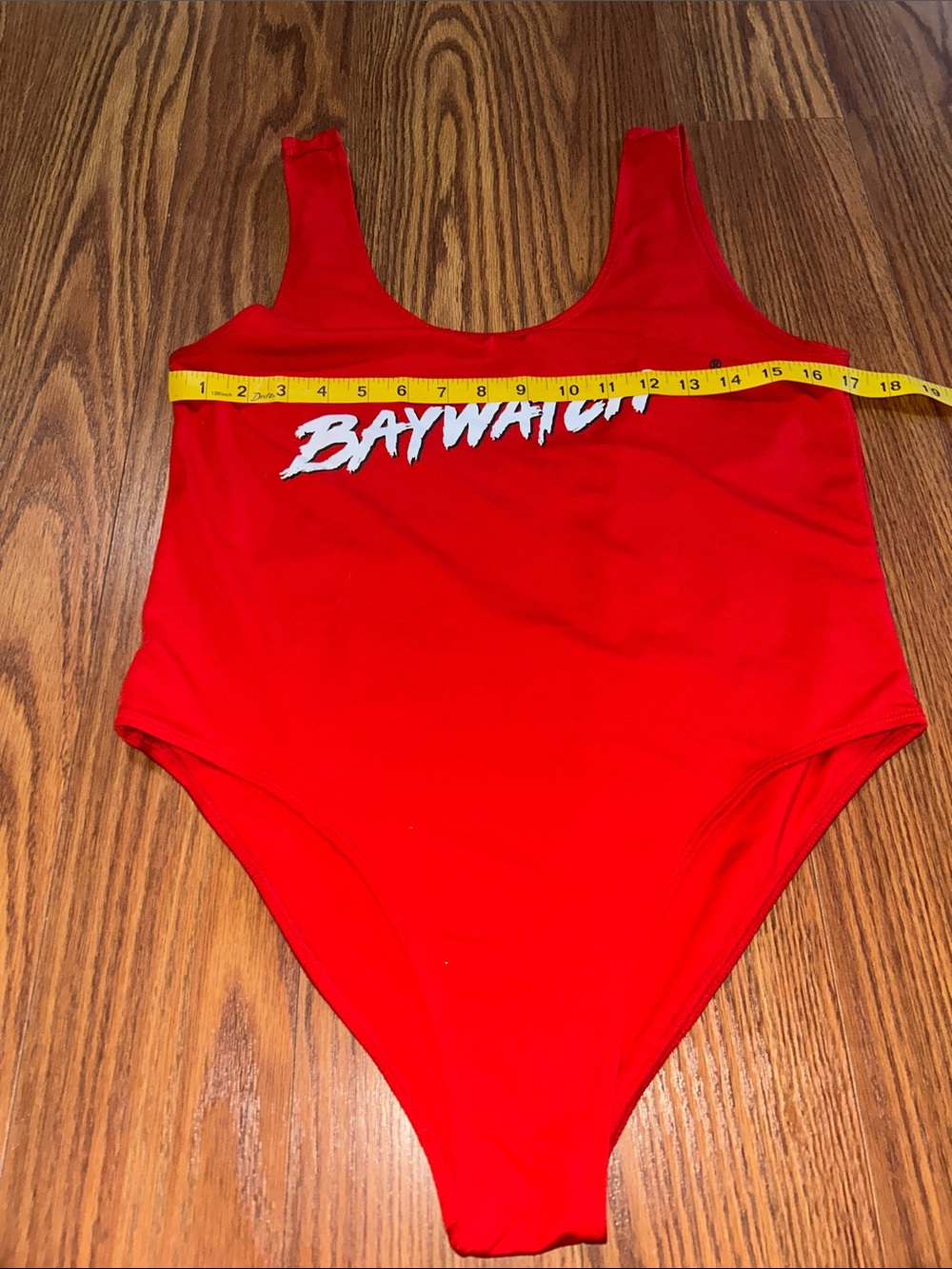 Baywatch Retro Highcut Lined Women's Red One-Piece Swimsuit XL - Picture 4 of 5